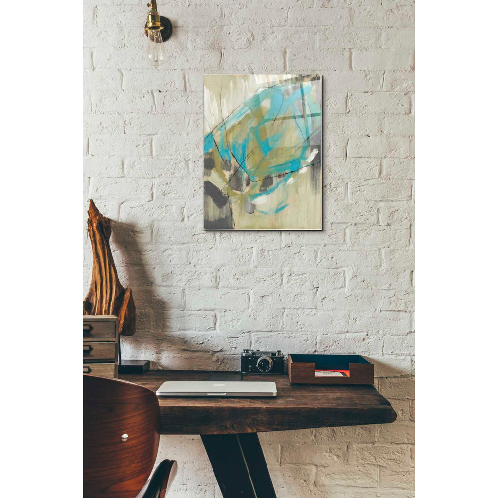 Epic Art 'Whirling I' by Jennifer Goldberger Acrylic Glass Wall Art,12x16