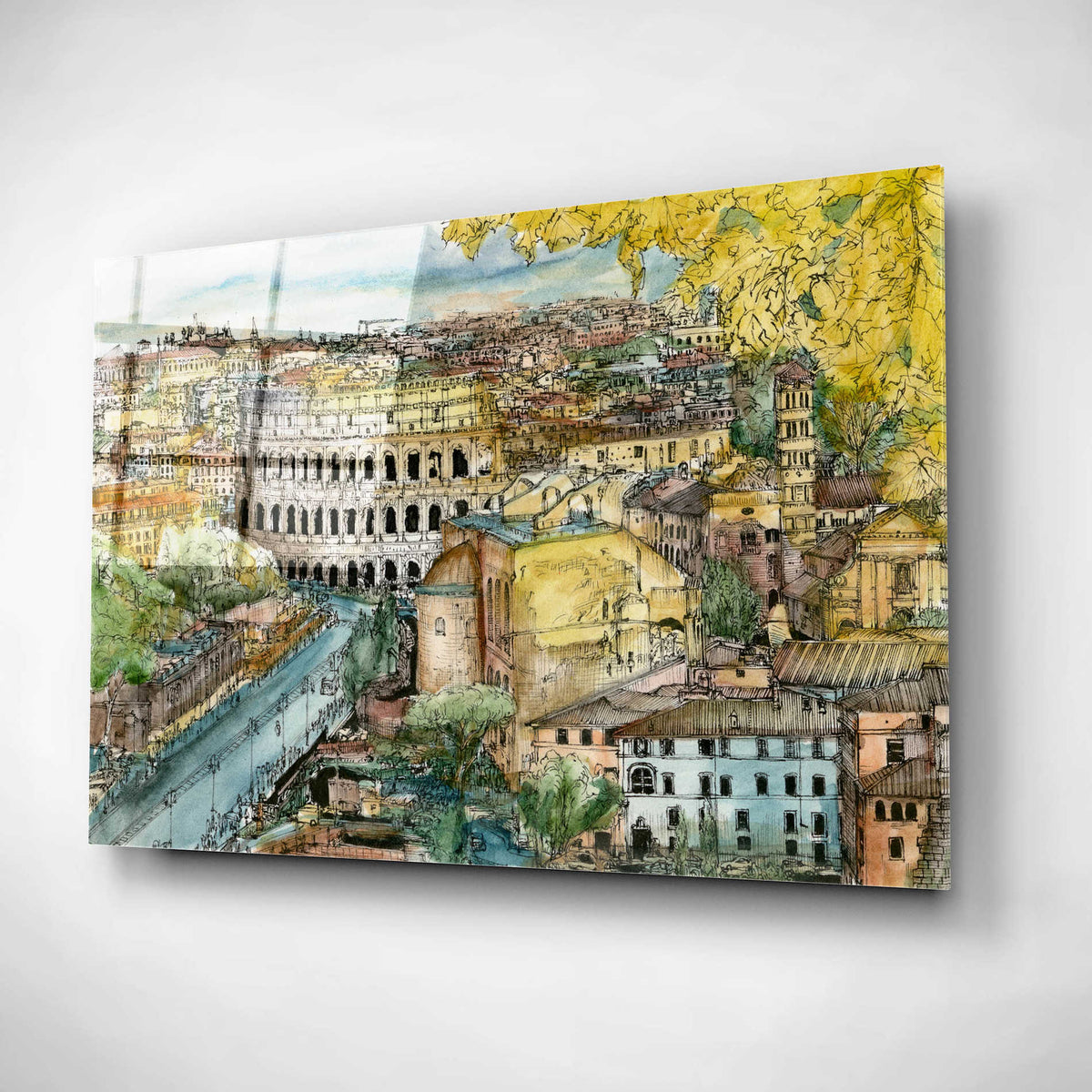"European Afternoon III" by Melissa Wang Acrylic Glass Wall Art,12x16