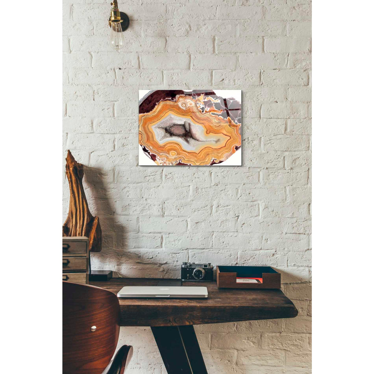 Epic Art 'Agate Studies III' by Naomi McCavitt Acrylic Glass Wall Art,12x16