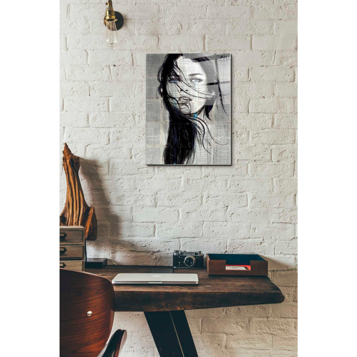 Epic Art 'Apache' by Loui Jover, Acrylic Glass Wall Art,12x16