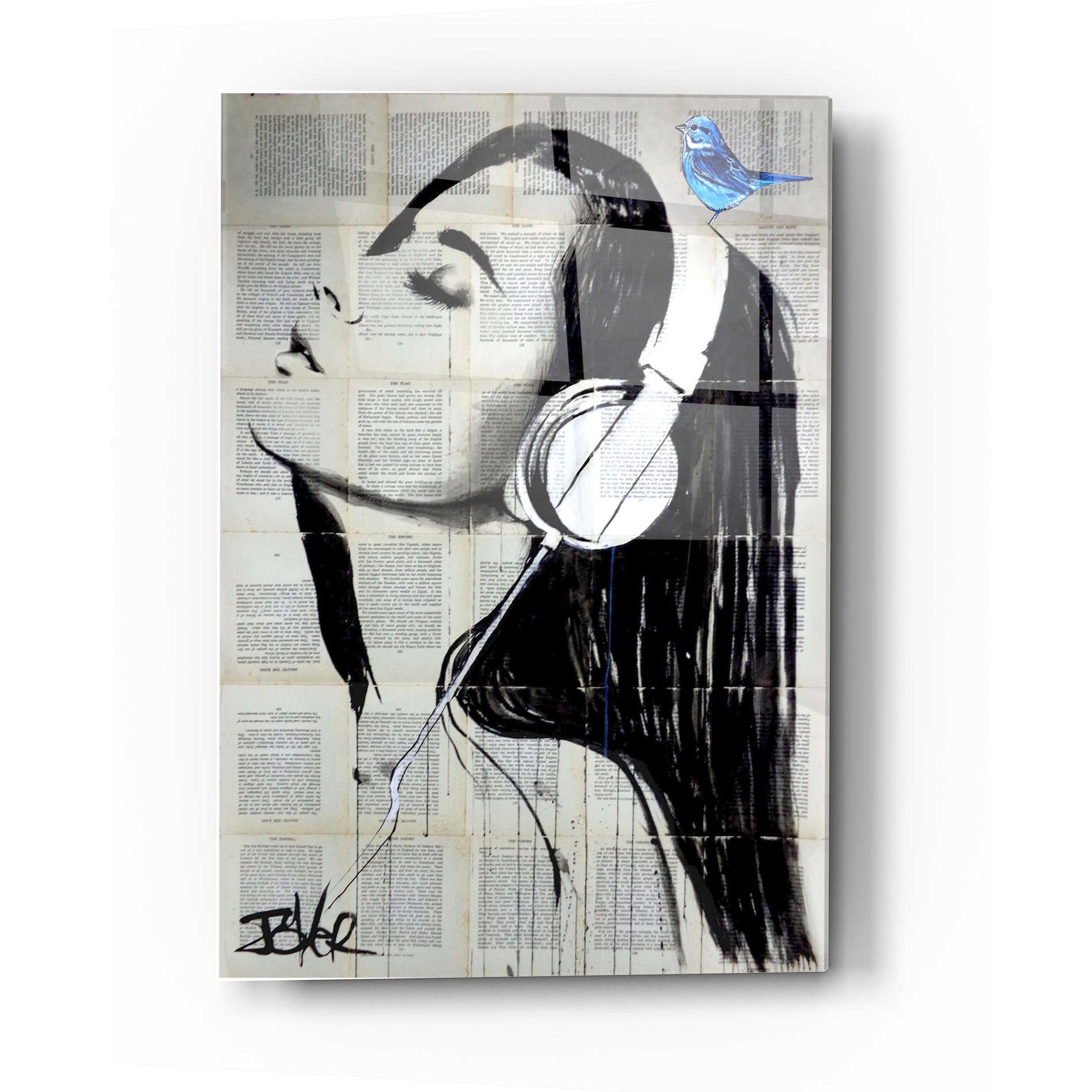 Epic Art 'Big Audio' by Loui Jover, Acrylic Glass Wall Art,12x16