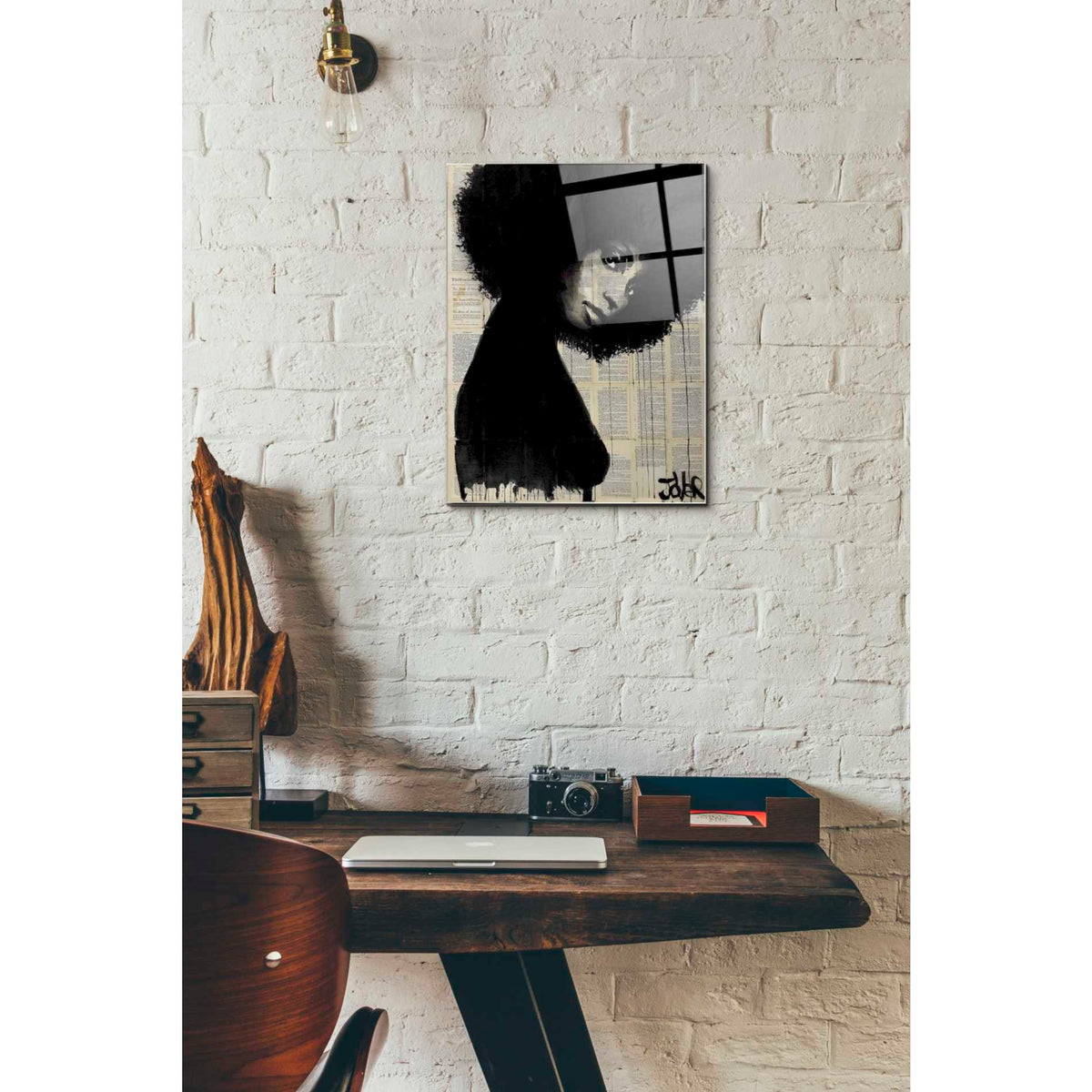 Epic Art 'Celistine2' by Loui Jover, Acrylic Glass Wall Art,12x16