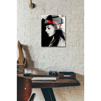 Epic Art 'Red Bandana' by Loui Jover, Acrylic Glass Wall Art,12x16