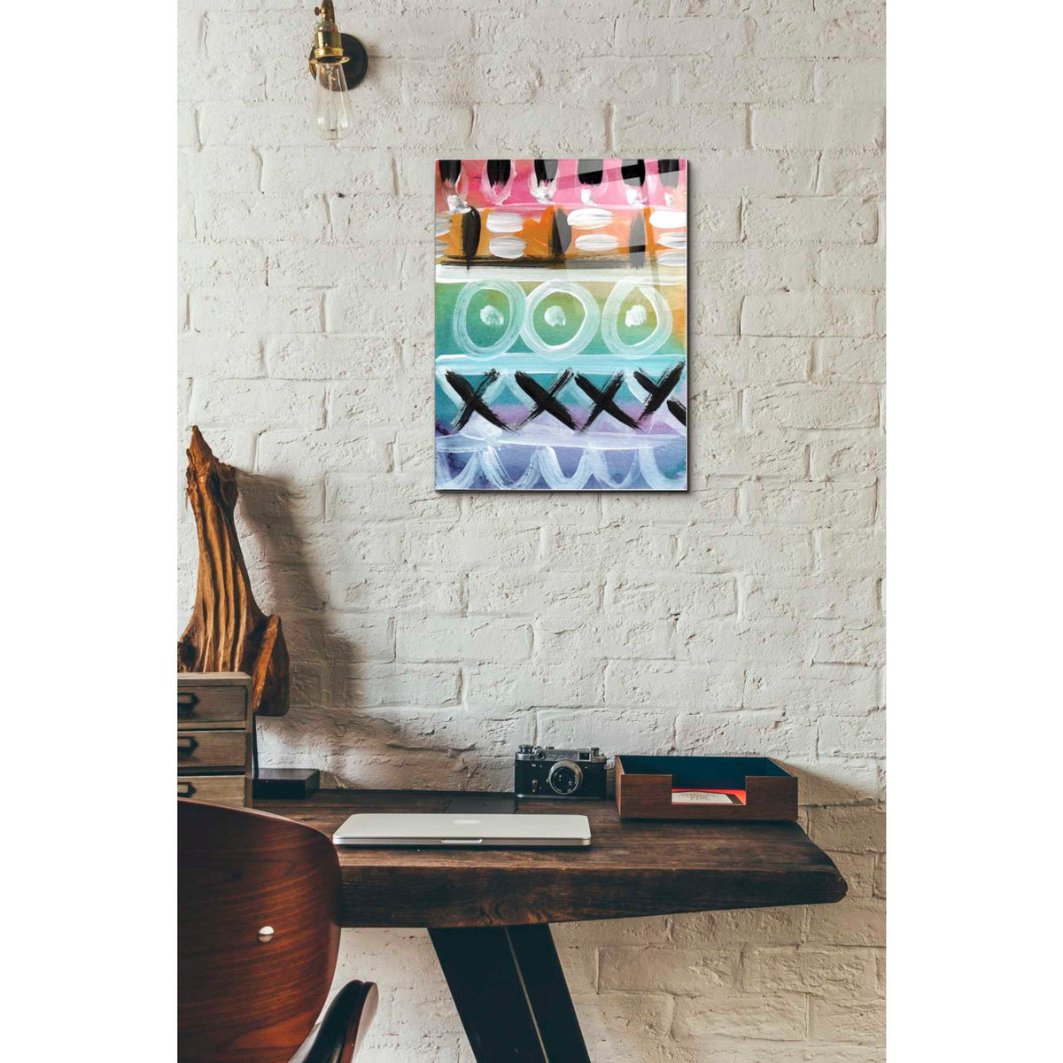 Epic Art 'Fiesta III' by Linda Woods, Acrylic Glass Wall Art,12x16