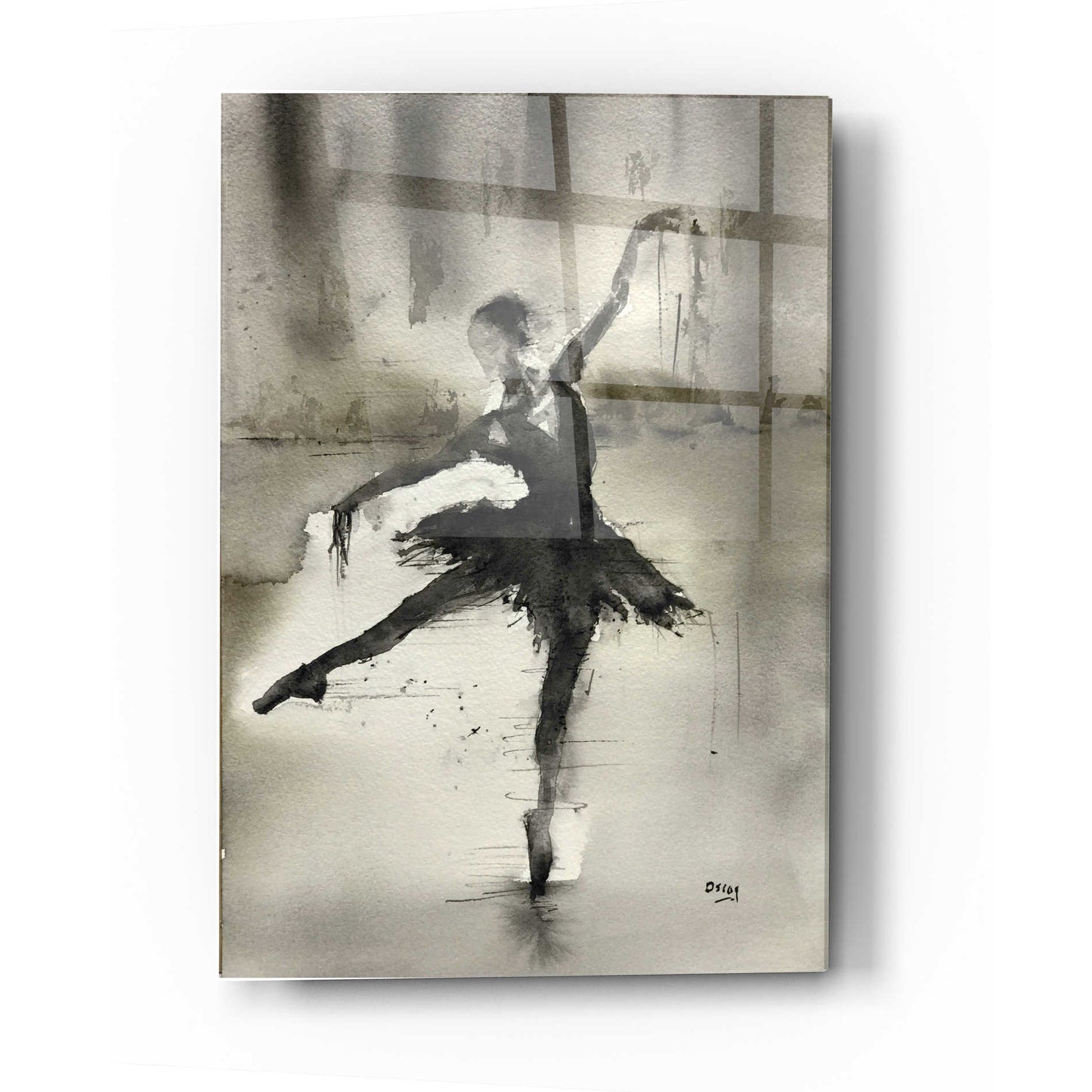 Epic Art 'Without A Danseur' by Oscar Alvarez Pardo, Acrylic Glass Wall Art,12x16