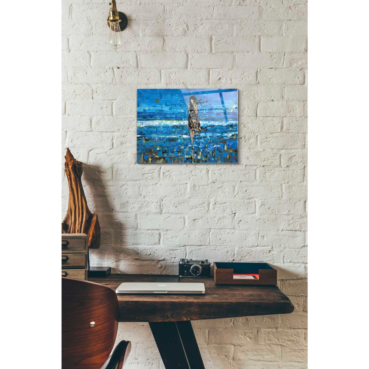 Epic Art 'The Sea' by Oscar Alvarez Pardo, Acrylic Glass Wall Art,12x16
