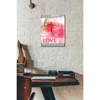 Epic Art 'Love Vertical' by Linda Woods, Acrylic Glass Wall Art,12x16