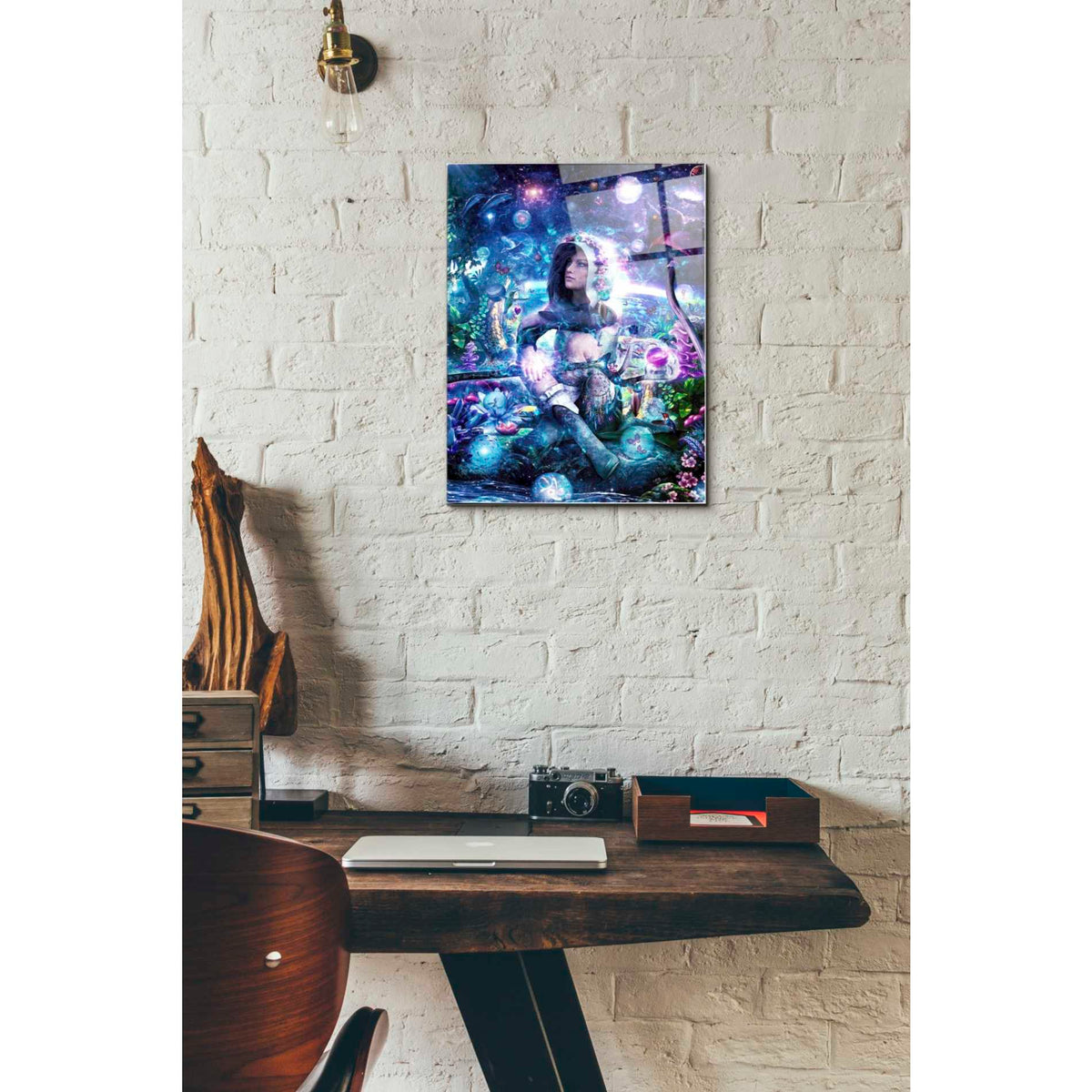 Epic Art 'Observing Our Celestial Synergy' by Cameron Gray, Acrylic Glass Wall Art,12x16
