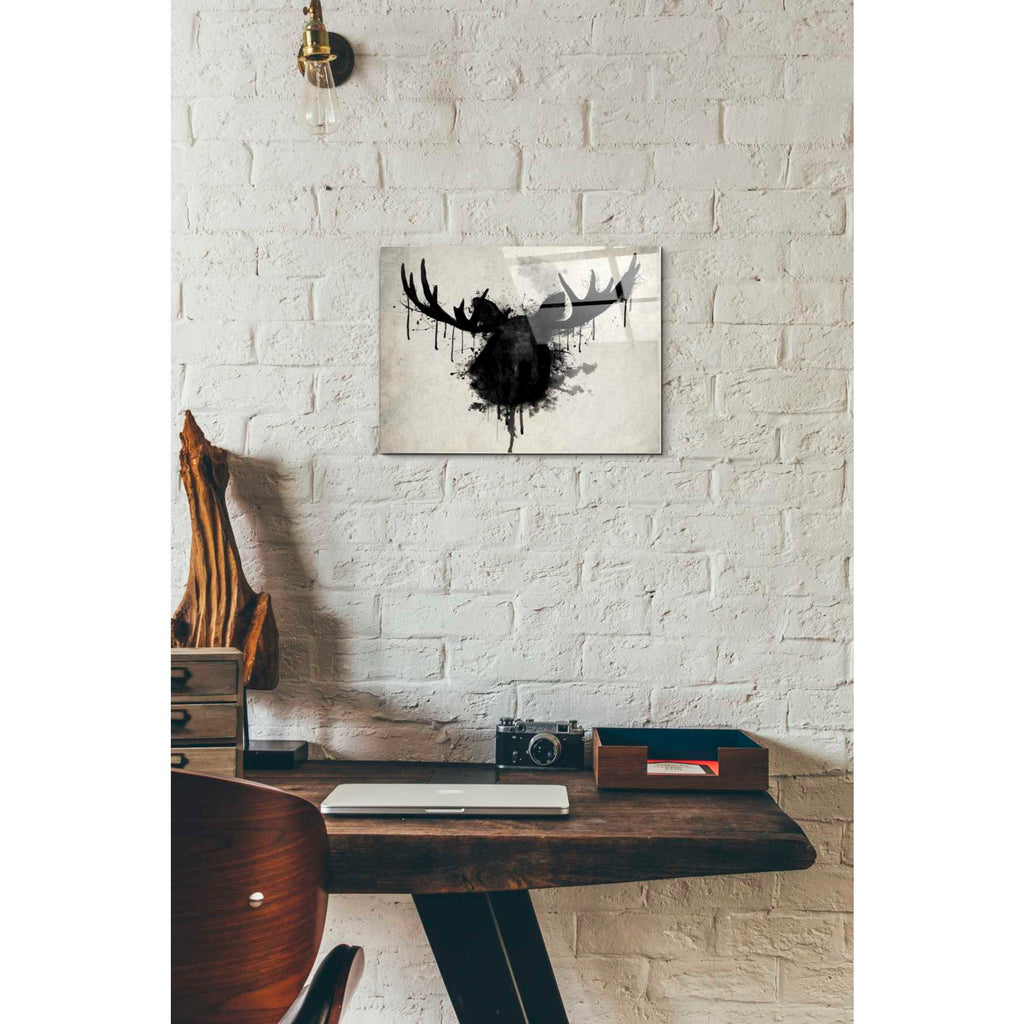 Epic Art 'Moose' by Nicklas Gustafsson, Acrylic Glass Wall Art,12x16