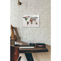 Epic Art 'Painted World Map IV' by Irena Orlov, Acrylic Glass Wall Art,12x16