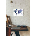 Epic Art 'Hearts World Map 3' by Irena Orlov, Acrylic Glass Wall Art,12x16