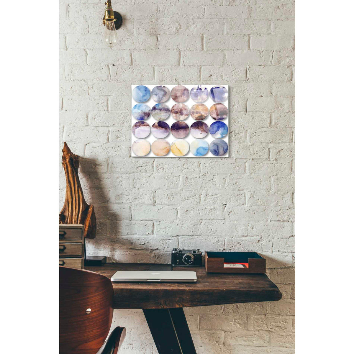 Epic Art 'Watercolor Colorful Circles 4' by Irena Orlov, Acrylic Glass Wall Art,12x16