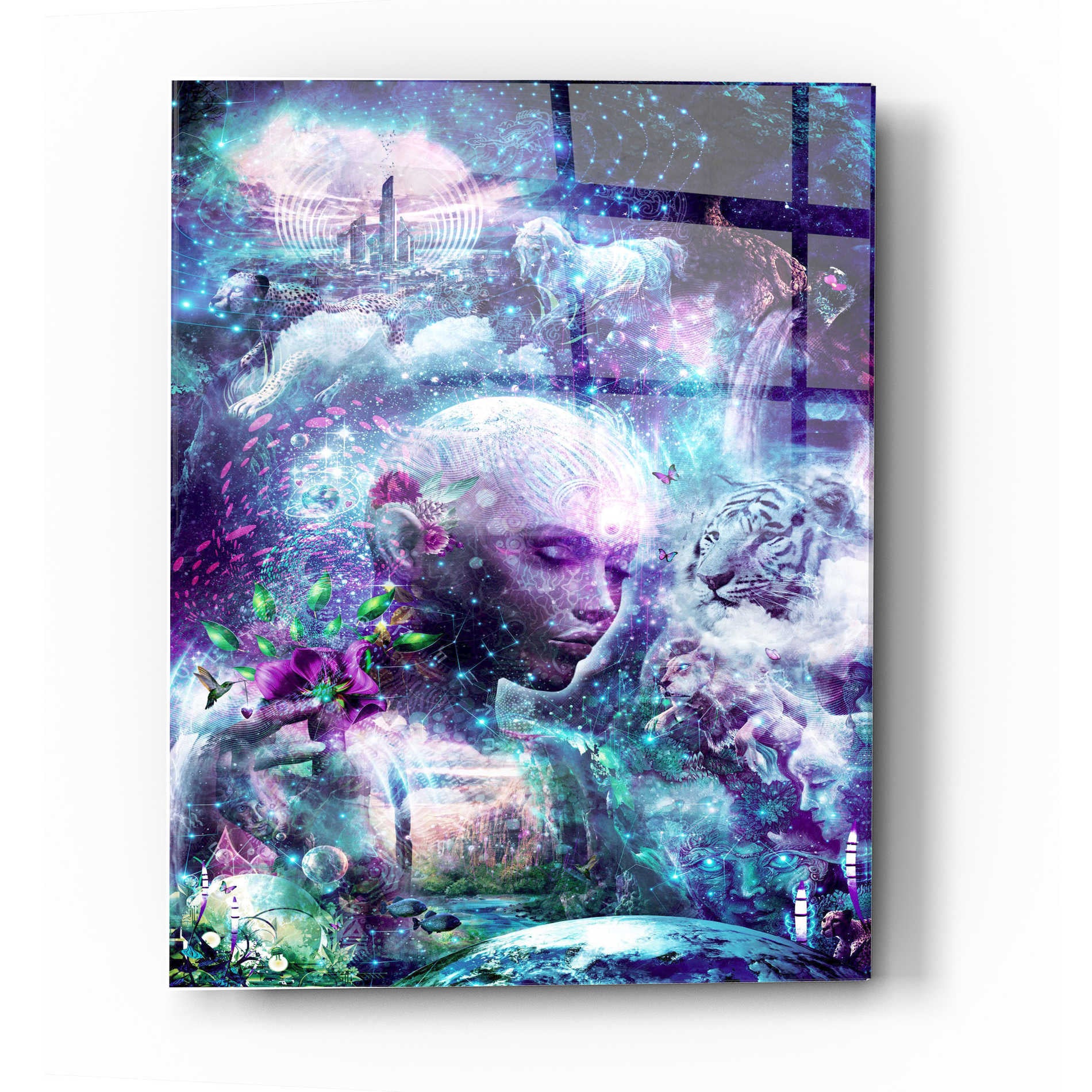Epic Art "Discovering The Cosmic Consciousness" by Cameron Gray, Acrylic Glass Wall Art,12x16