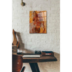 Epic Art 'Yellow Horse' by Irena Orlov, Acrylic Glass Wall Art,12x16
