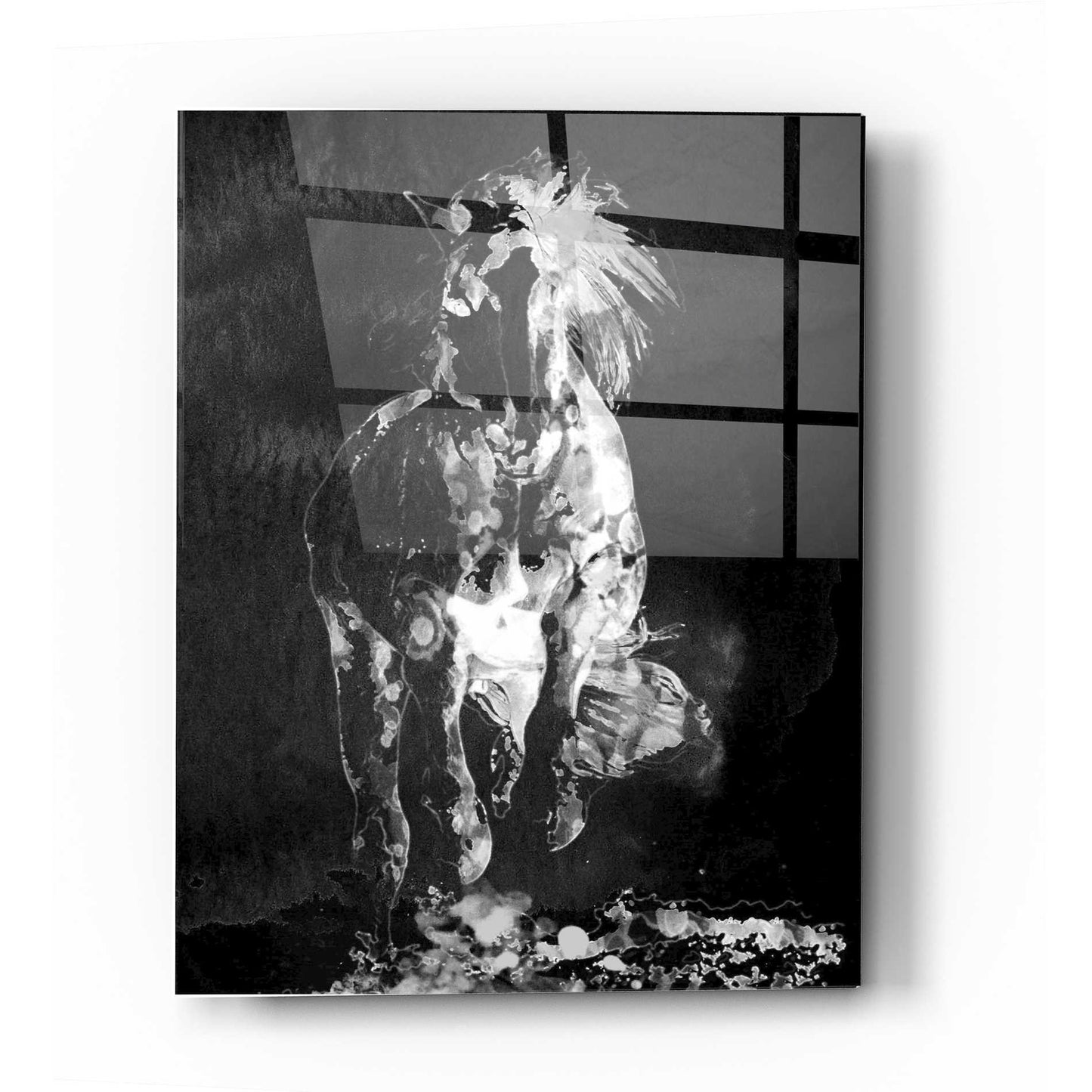 Epic Art 'Wild Running Horse 3' by Irena Orlov, Acrylic Glass Wall Art,12x16