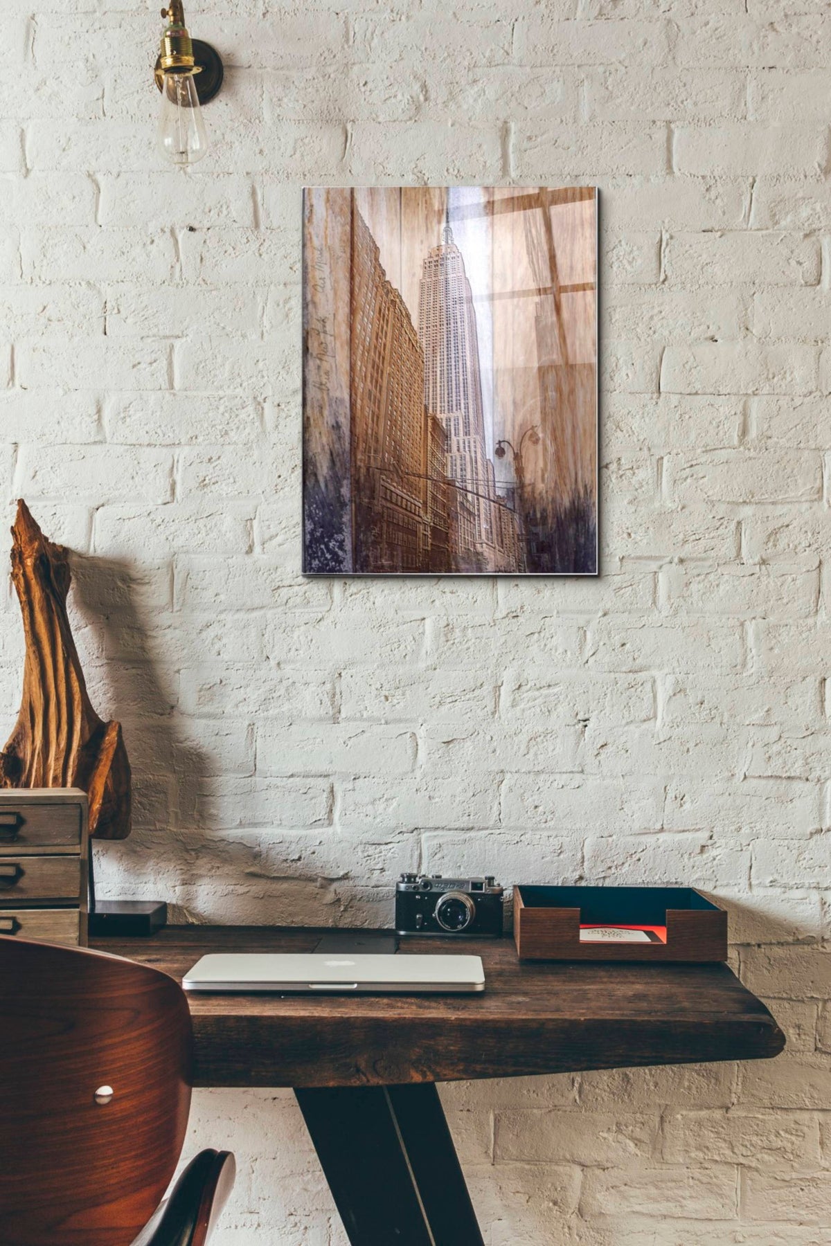 Epic Art 'Rustic ESB' by Karen Smith, Acrylic Glass Wall Art,12x16