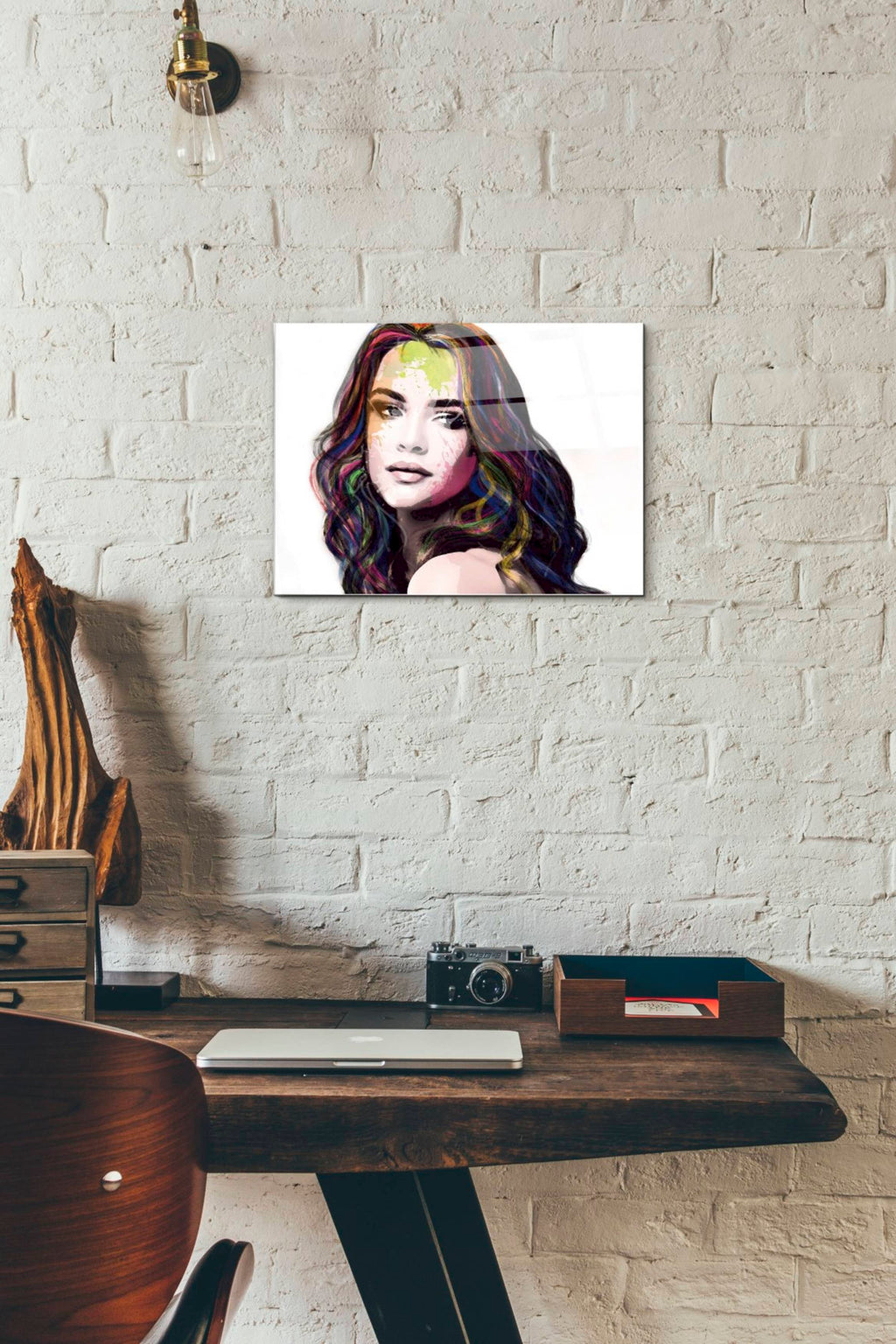 Epic Art 'Girl in Colour' by Karen Smith, Acrylic Glass Wall Art,12x16