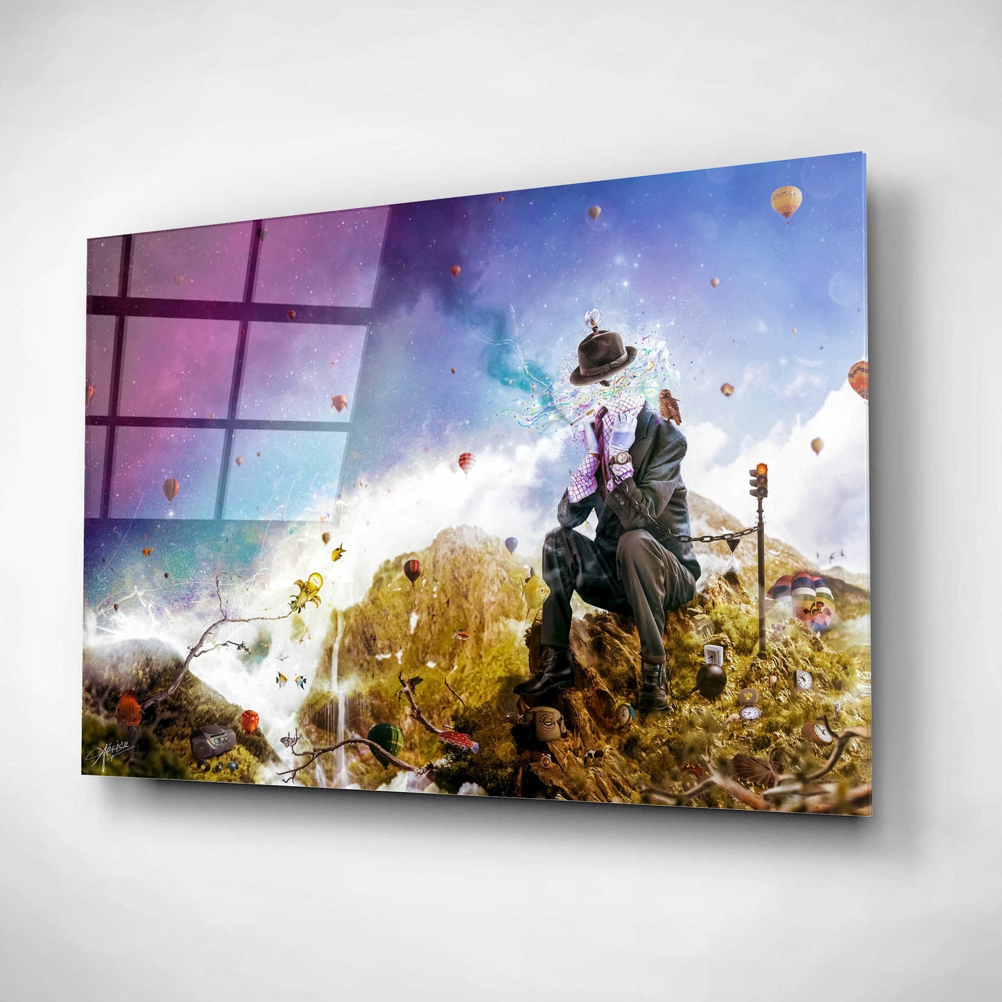 Epic Art 'The Uninspired' by Mario Sanchez Nevado, Acrylic Glass Wall Art,12x16