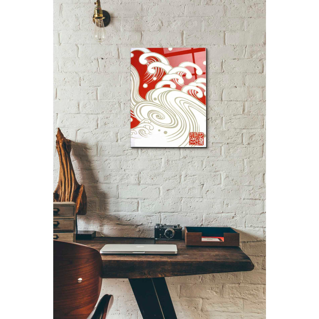 Epic Art 'Wave A' by Zigen Tanabe, Acrylic Glass Wall Art,12x16