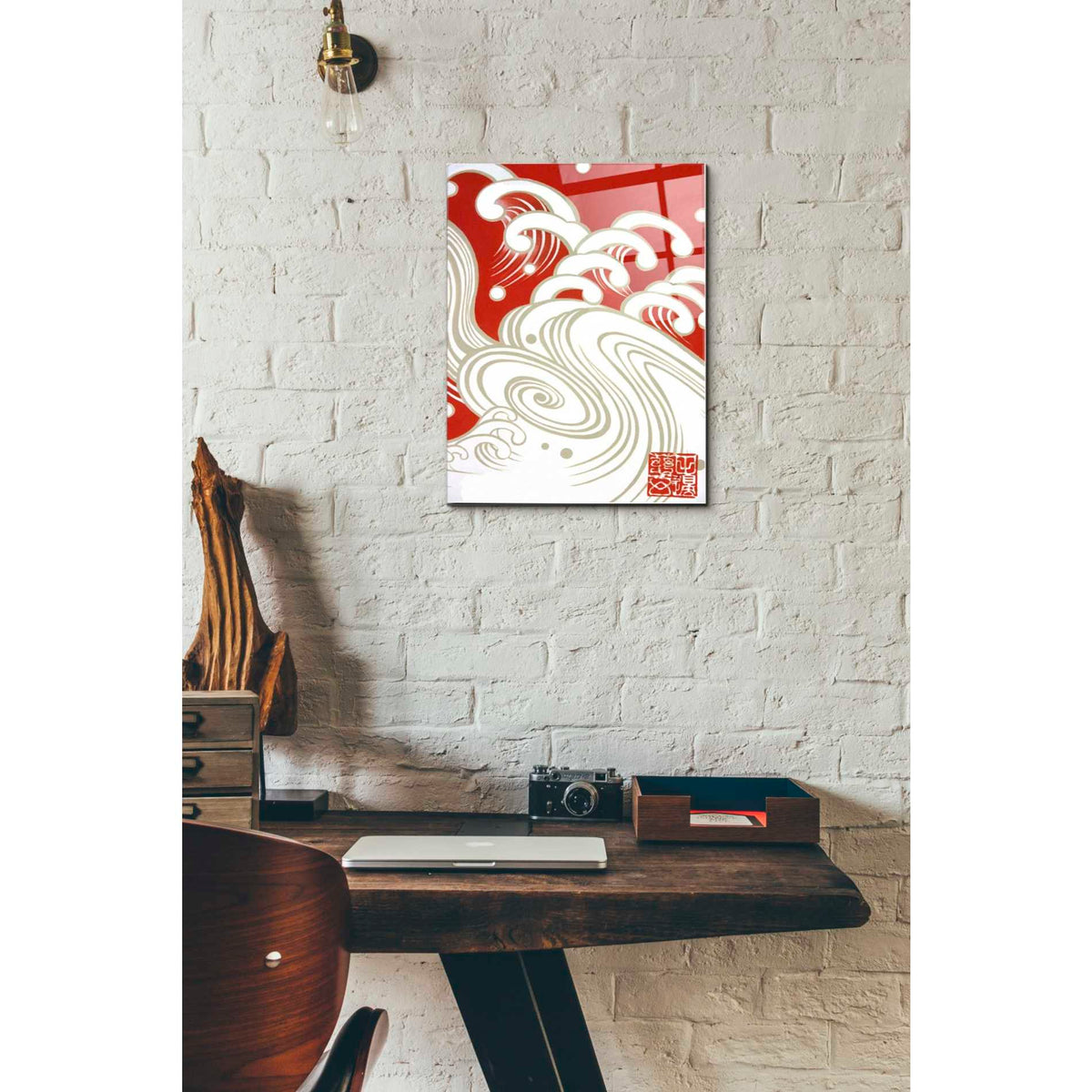 Epic Art 'Wave A' by Zigen Tanabe, Acrylic Glass Wall Art,12x16