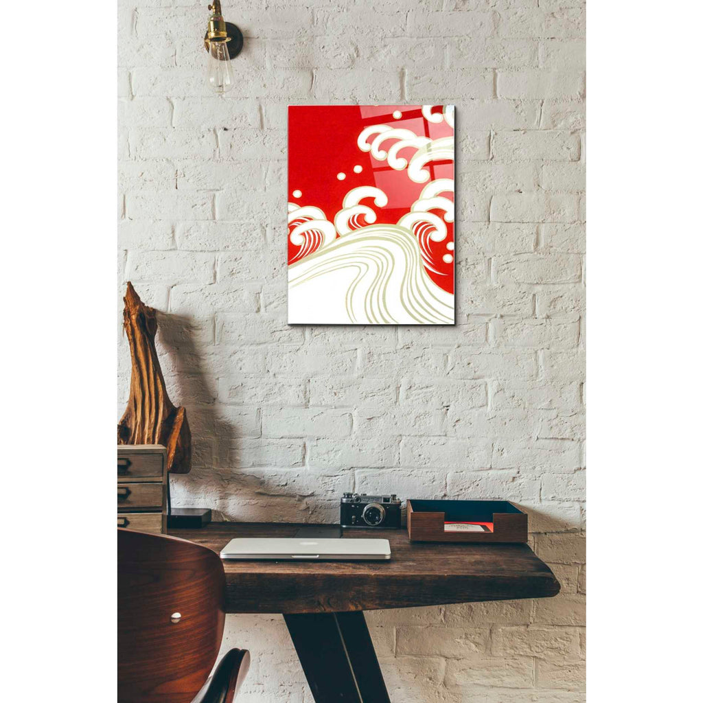 Epic Art 'Wave B' by Zigen Tanabe, Acrylic Glass Wall Art,12x16