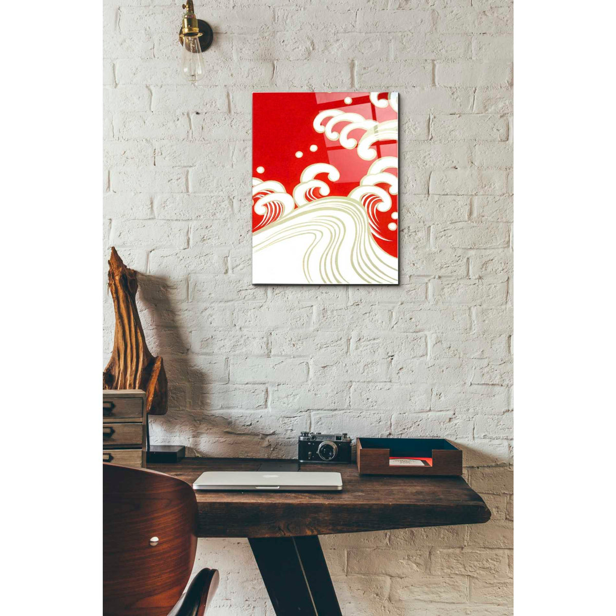 Epic Art 'Wave B' by Zigen Tanabe, Acrylic Glass Wall Art,12x16