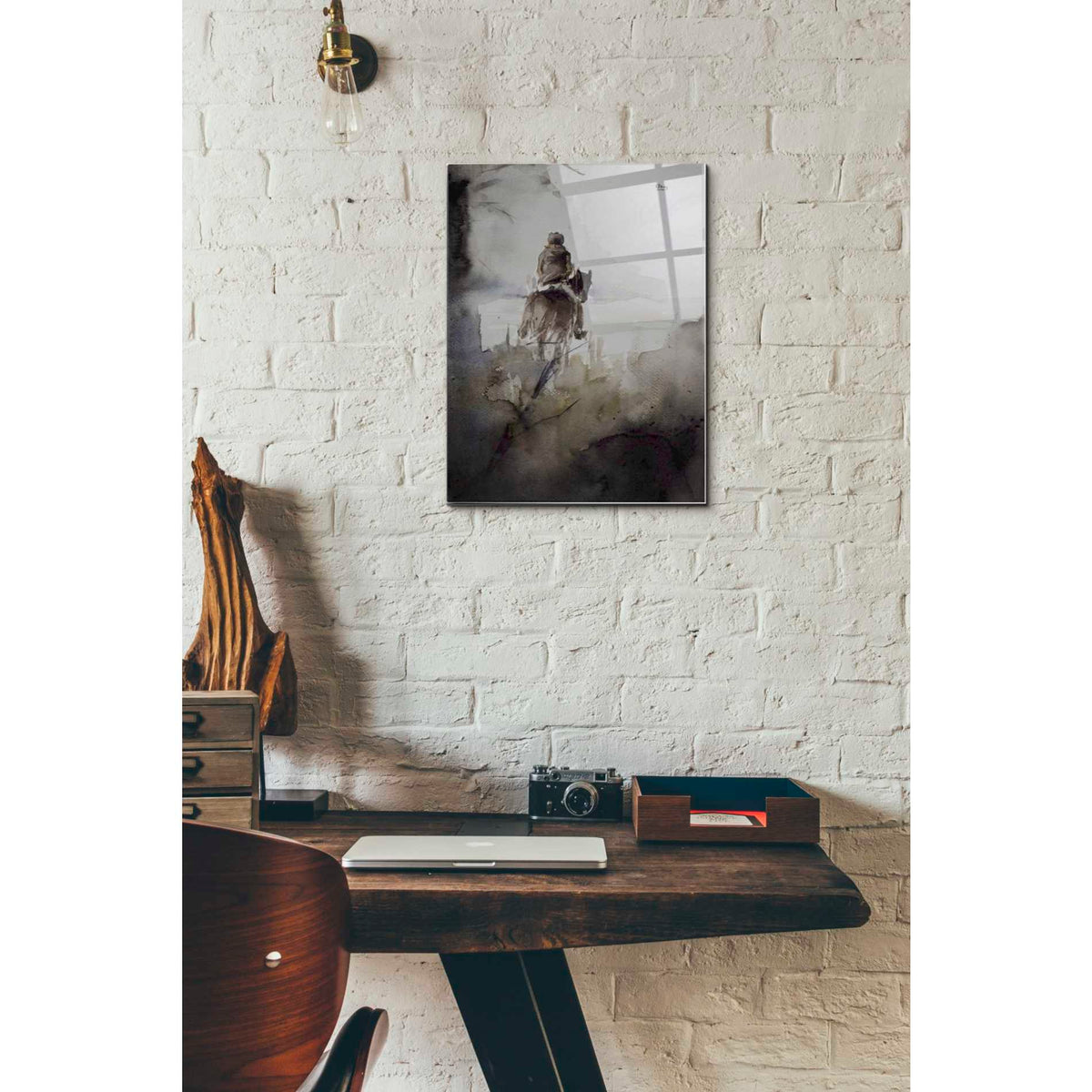 Epic Art 'From Afar' by Oscar Alvarez Pardo, Acrylic Glass Wall Art,12x16