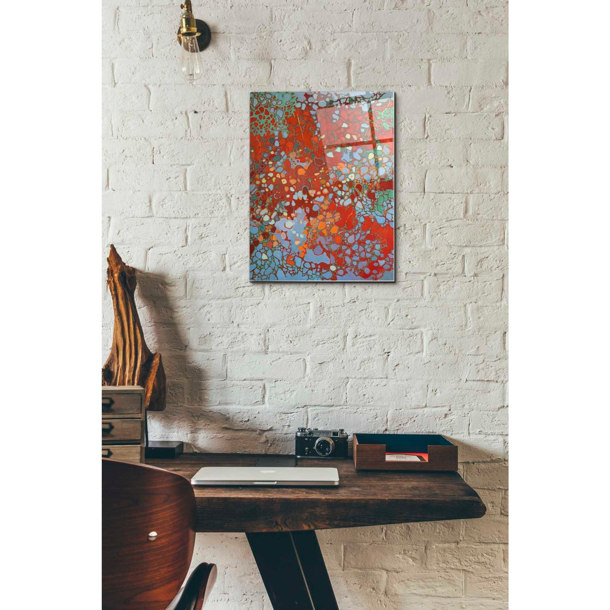 Epic Art 'Cellular Jazz' by Judith D'Agostino, Acrylic Glass Wall Art,12x16