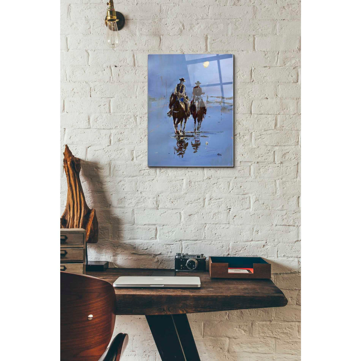Epic Art 'Moonlight' by Oscar Alvarez Pardo, Acrylic Glass Wall Art,12x16