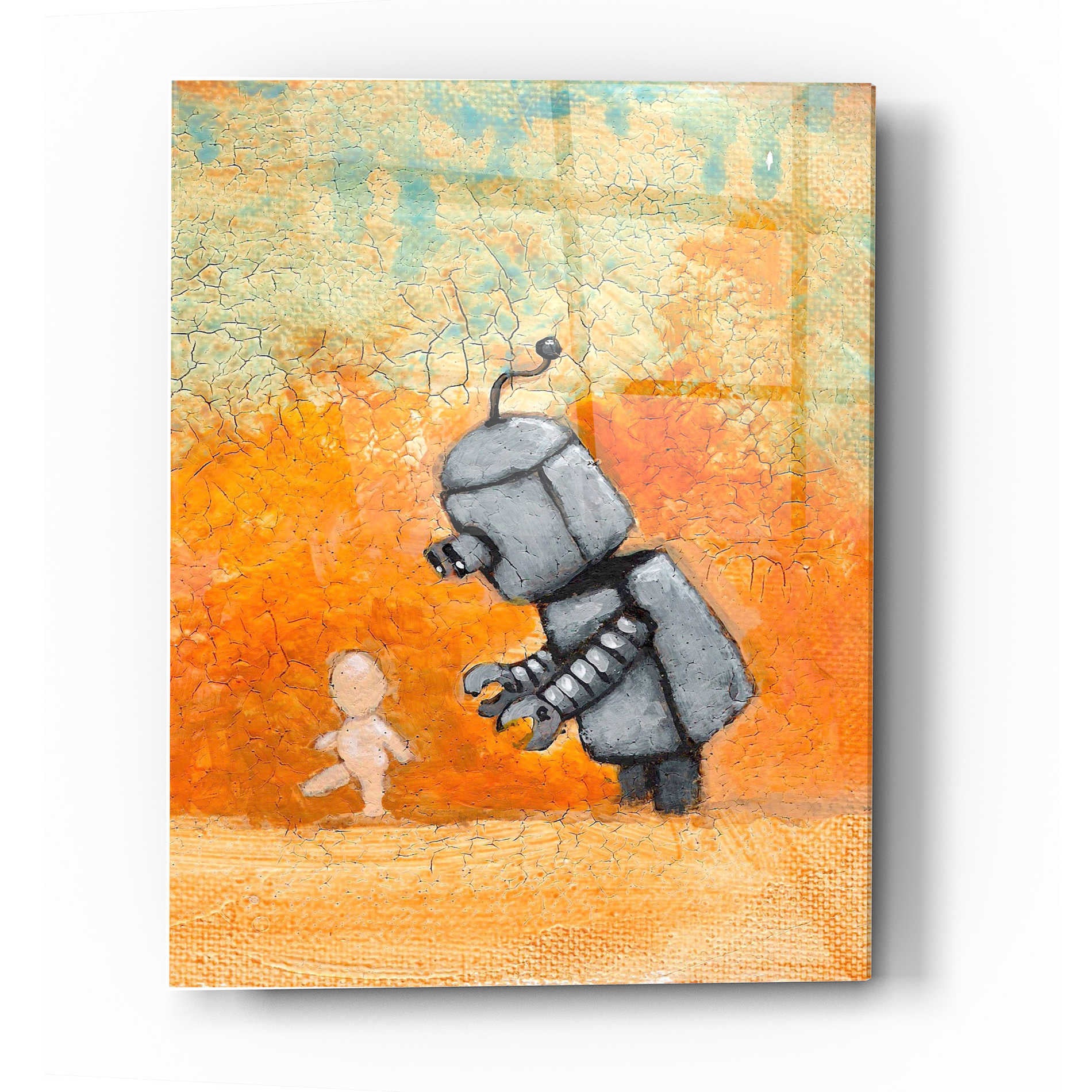 Epic Art 'Bot Baby' by Craig Snodgrass, Acrylic Glass Wall Art,12x16