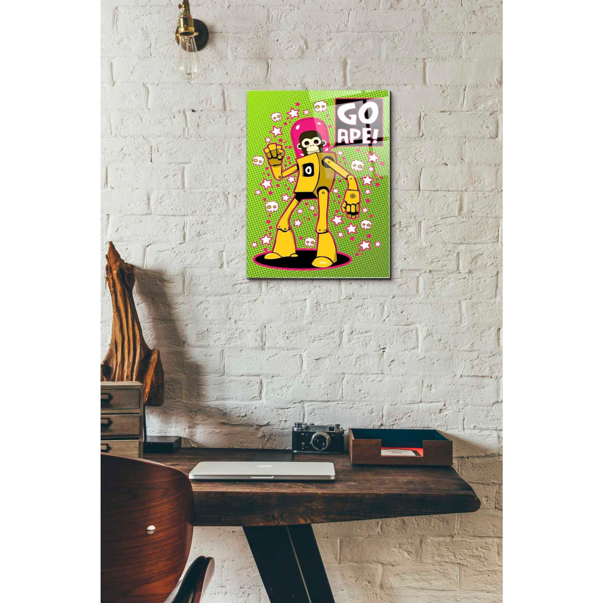 Epic Art 'Go Ape' by Craig Snodgrass, Acrylic Glass Wall Art,12x16