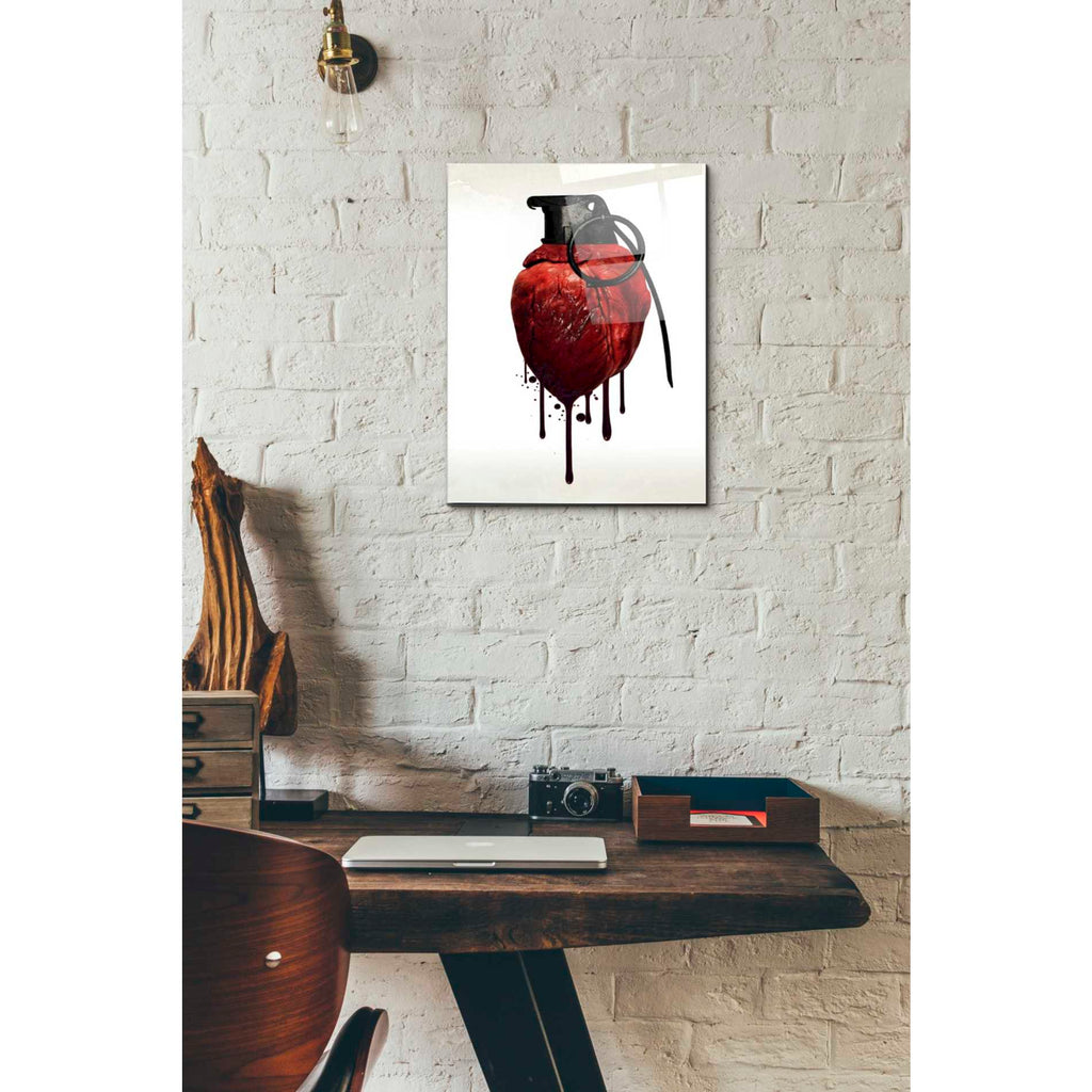Epic Art 'Heart Grenade' by Nicklas Gustafsson, Acrylic Glass Wall Art,12x16