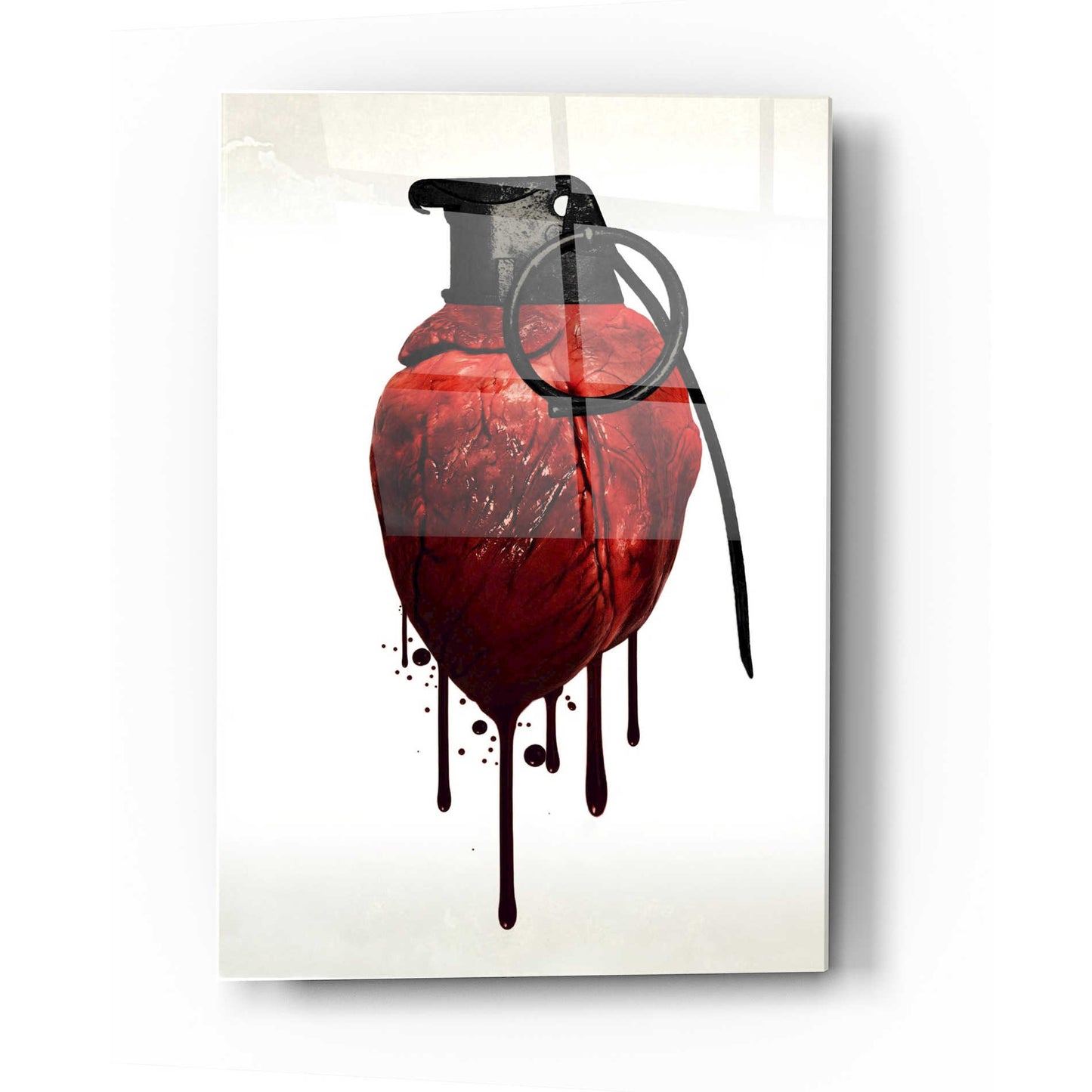 Epic Art 'Heart Grenade' by Nicklas Gustafsson, Acrylic Glass Wall Art,12x16