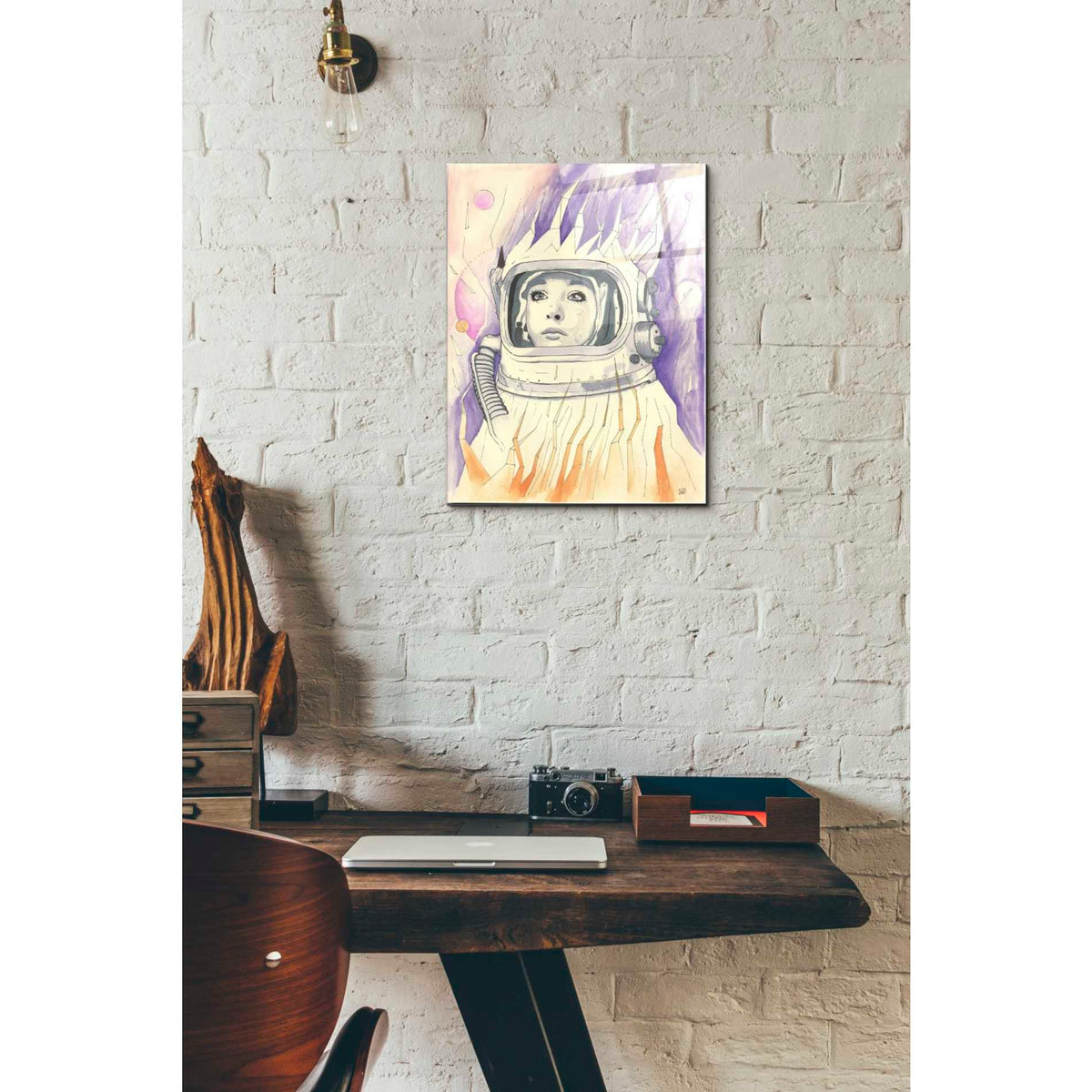 Epic Art 'Space Queen Reconstruct' by Craig Snodgrass, Acrylic Glass Wall Art,12x16