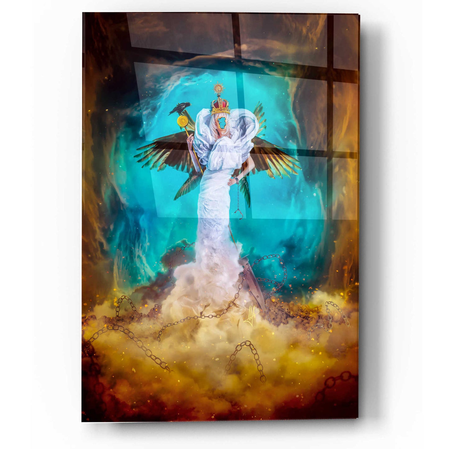 Epic Art 'Emperor of Nothing' by Mario Sanchez Nevado, Acrylic Glass Wall Art,12x16