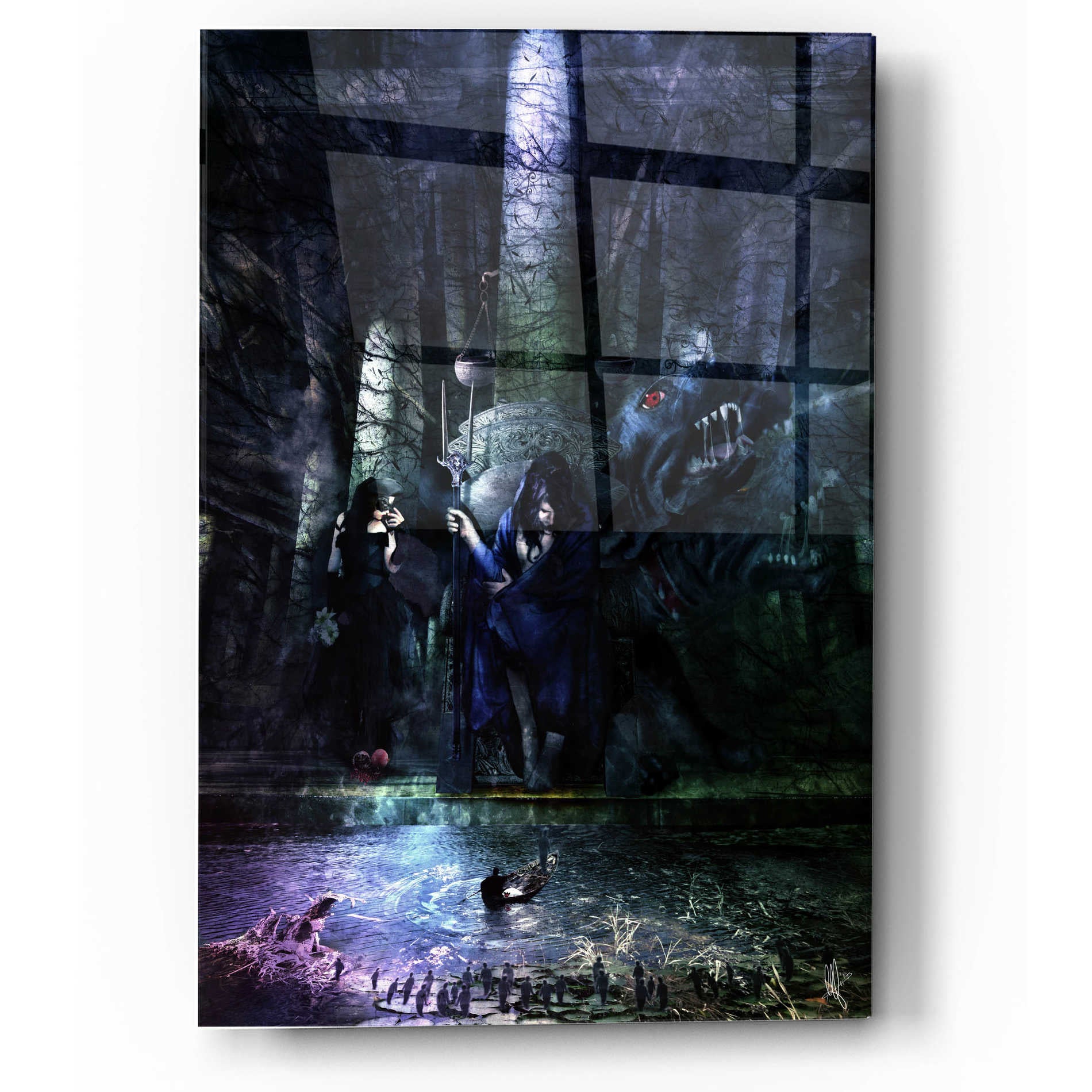 Epic Art 'Hades' by Mario Sanchez Nevado, Acrylic Glass Wall Art,12x16