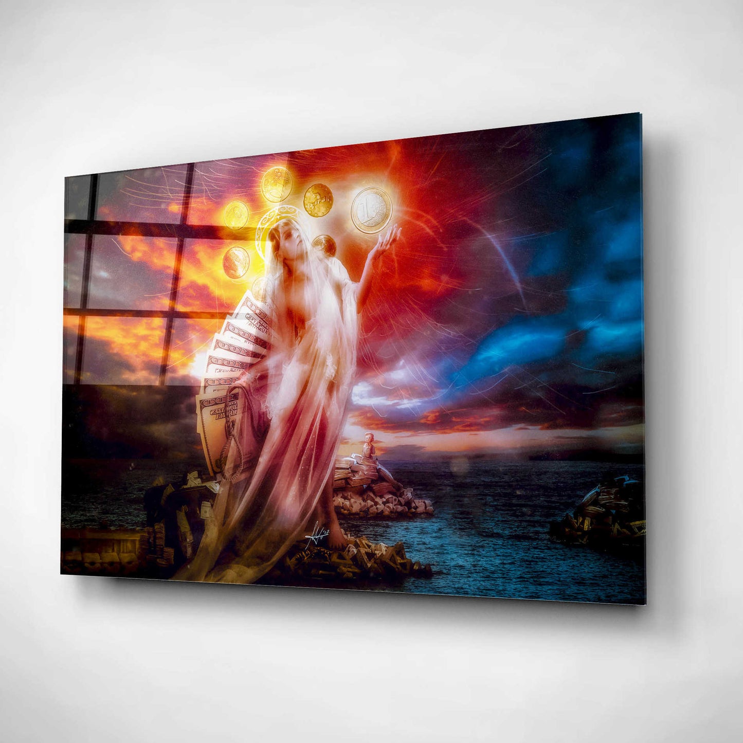 Epic Art 'St. Mary of Coins' by Mario Sanchez Nevado, Acrylic Glass Wall Art,12x16