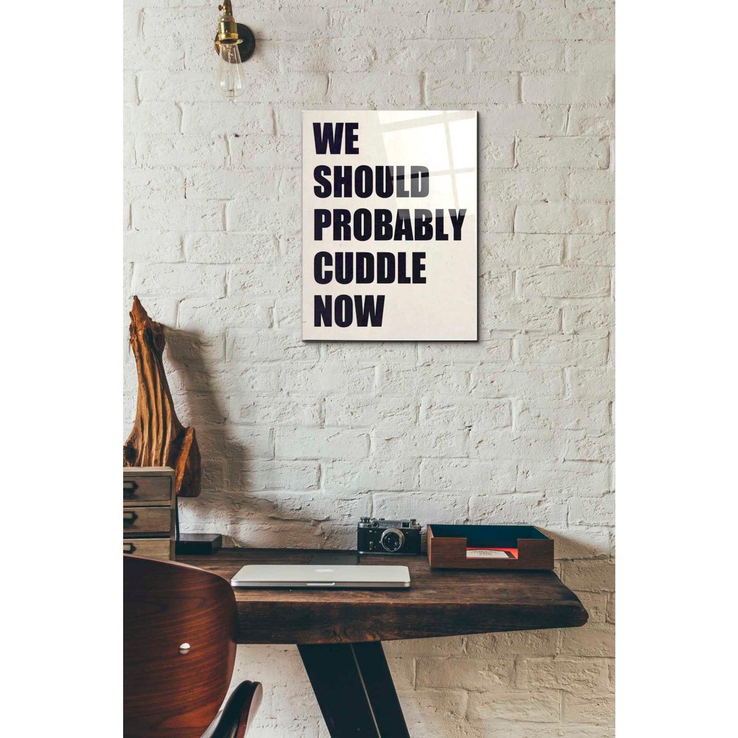 Epic Art 'We Should Probably Cuddle Now' by Nicklas Gustafsson, Acrylic Glass Wall Art,12x16