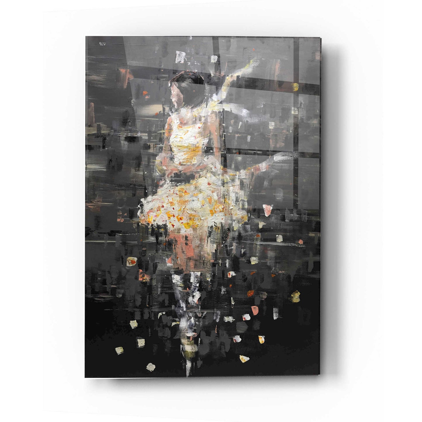 Epic Art 'She's Glowing' by Oscar Alvarez Pardo, Acrylic Glass Wall Art,12x16