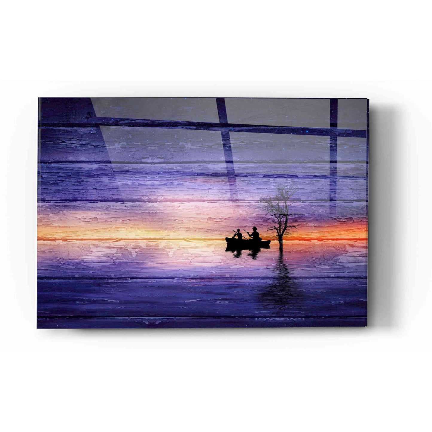 Epic Art "Wood Series: Cruise" Acrylic Glass Wall Art,12x16