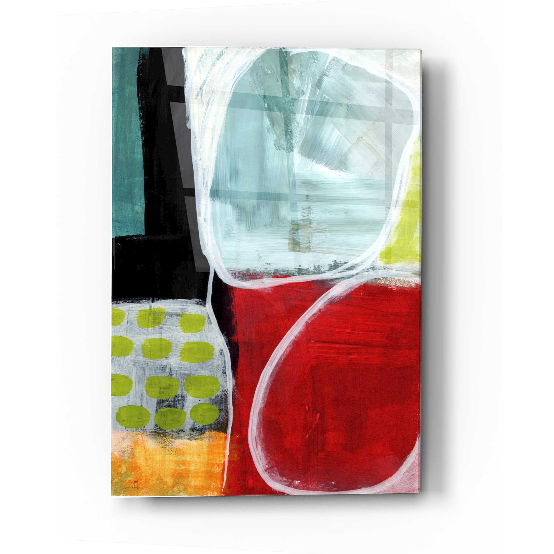 Epic Art 'Intersection 37' by Linda Woods, Acrylic Glass Wall Art,12x16