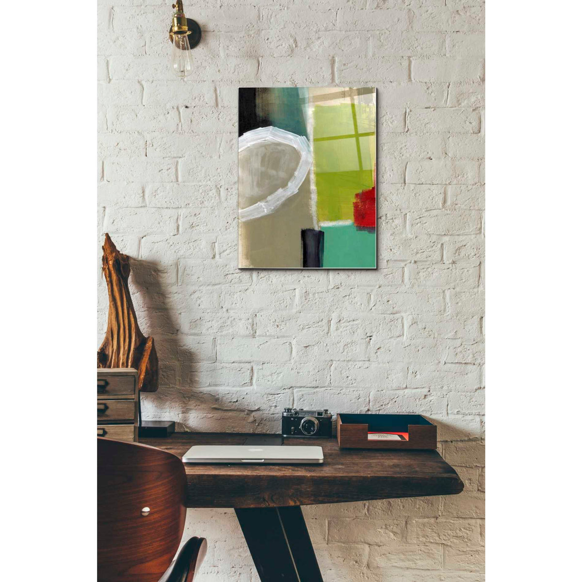 Epic Art 'Intersection 39' by Linda Woods, Acrylic Glass Wall Art,12x16