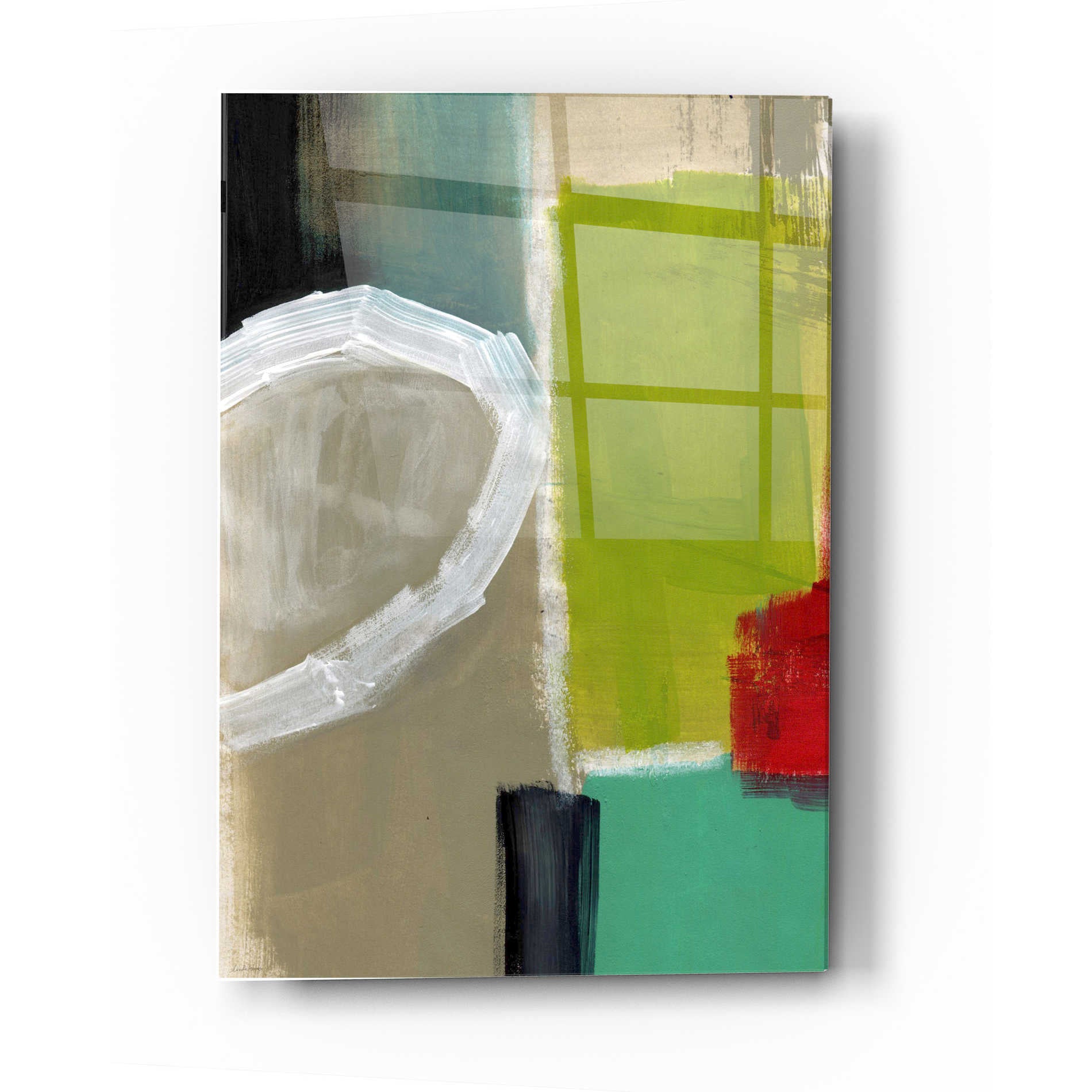 Epic Art 'Intersection 39' by Linda Woods, Acrylic Glass Wall Art,12x16