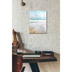 Epic Art 'Serene Coast Vertical' by Linda Woods, Acrylic Glass Wall Art,12x16