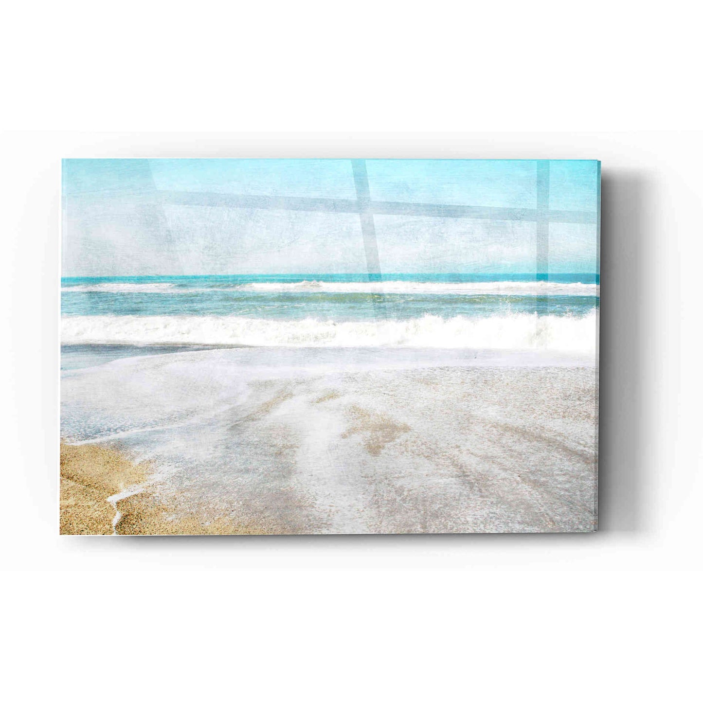 Epic Art 'Serene Coast Landscape' by Linda Woods, Acrylic Glass Wall Art,12x16