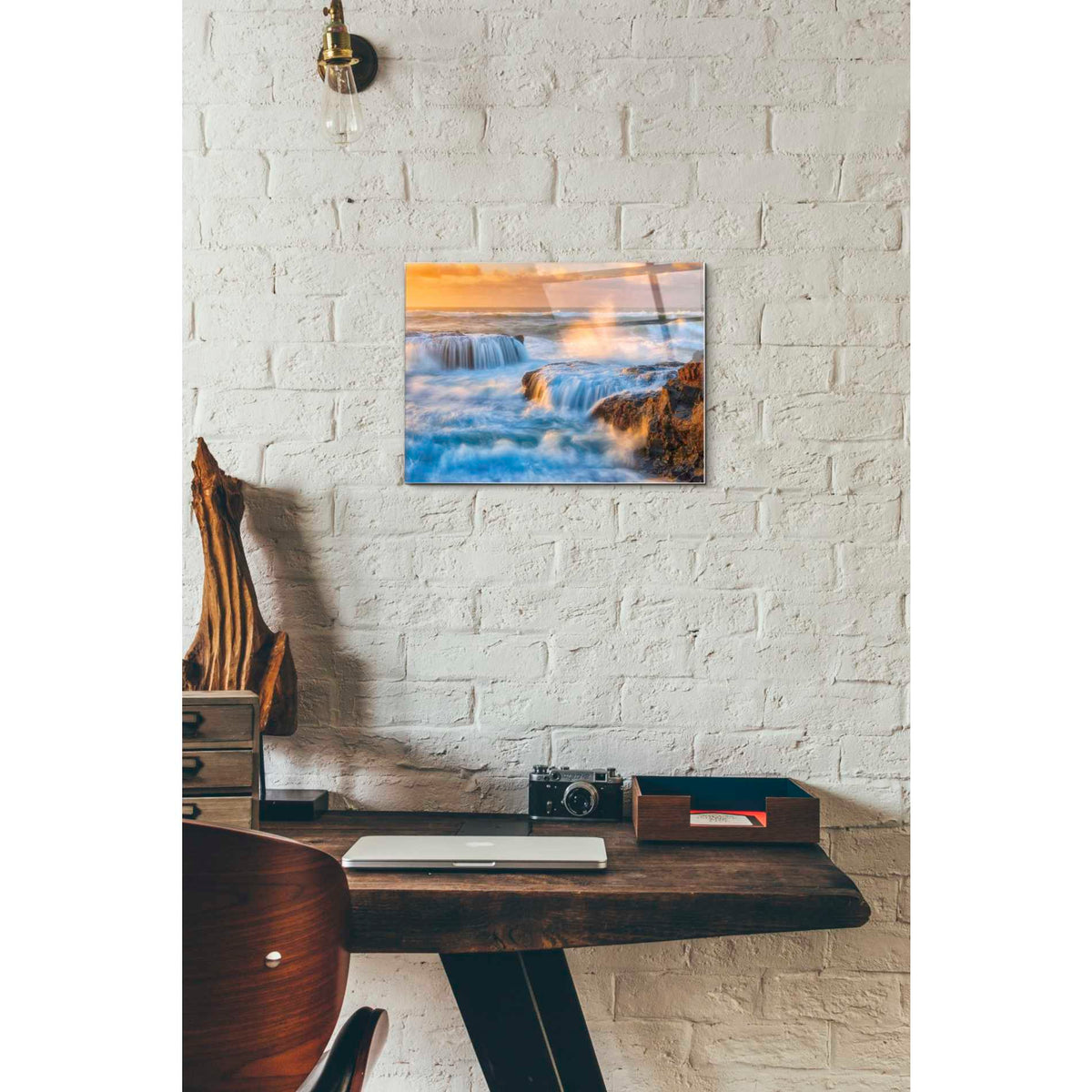 Epic Art "Sunset Fury" by Darren White, Acrylic Glass Wall Art,12x16