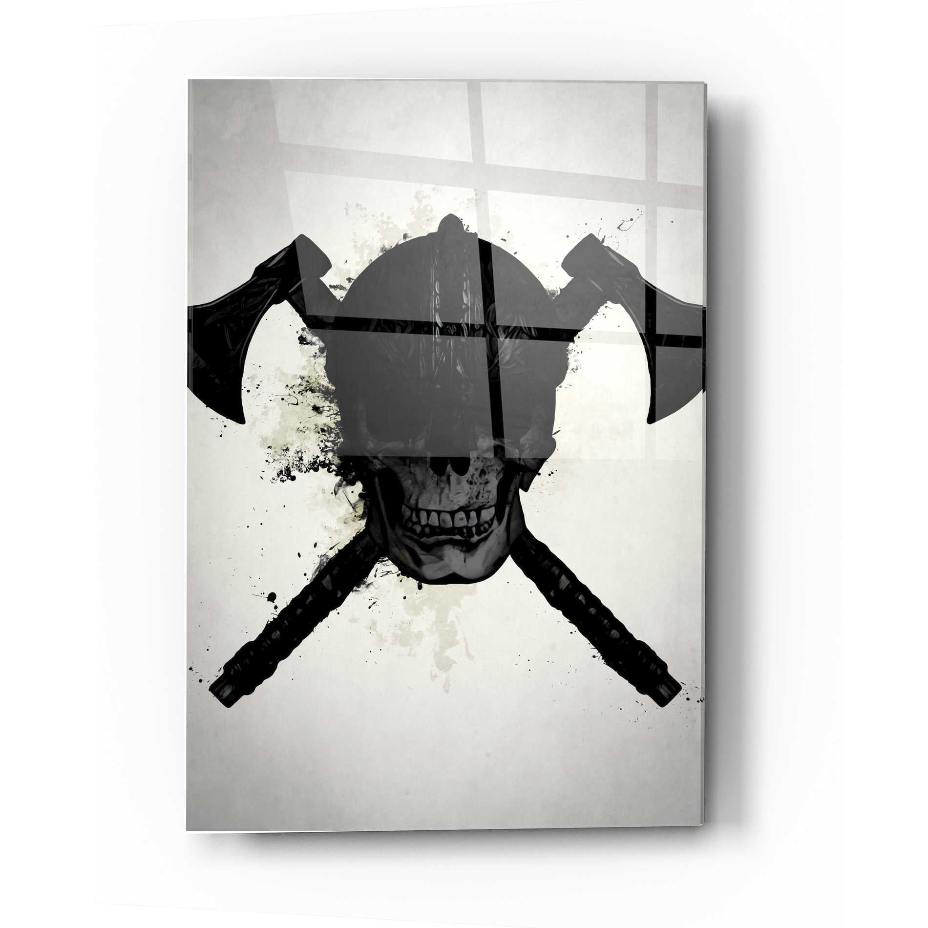 Epic Art 'Viking Skull' by Nicklas Gustafsson, Acrylic Glass Wall Art,12x16
