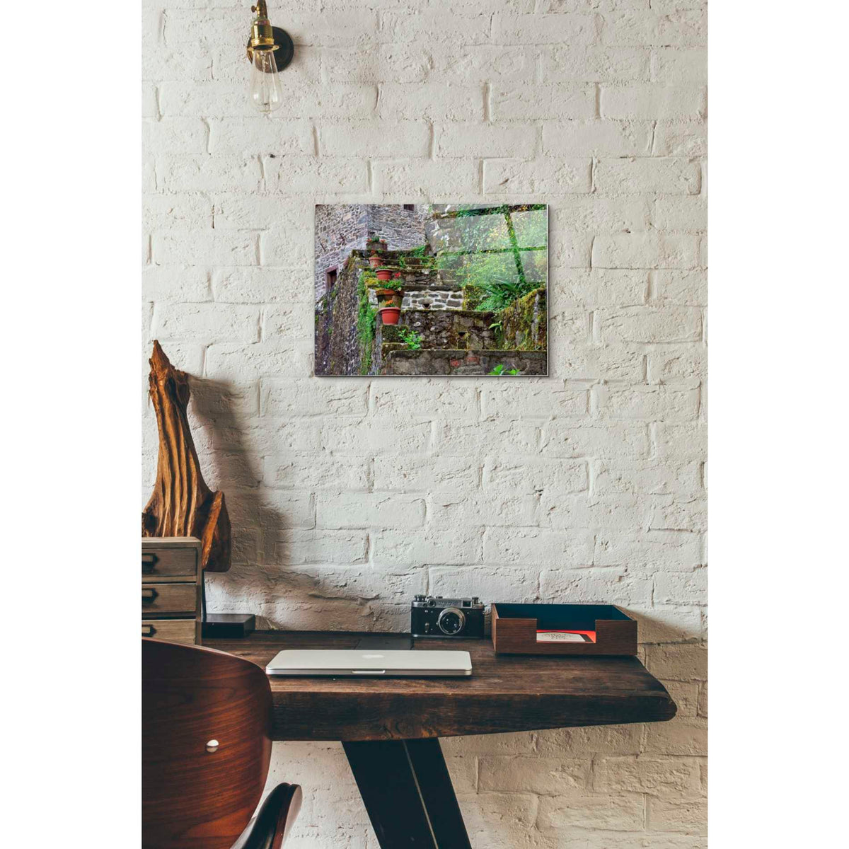Epic Art 'Stone Steps,' Acrylic Glass Wall Art,12x16