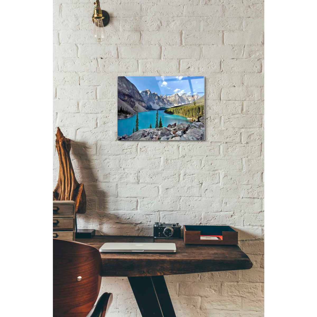 Epic Art 'Valley of the Ten Peaks,' Acrylic Glass Wall Art,12x16