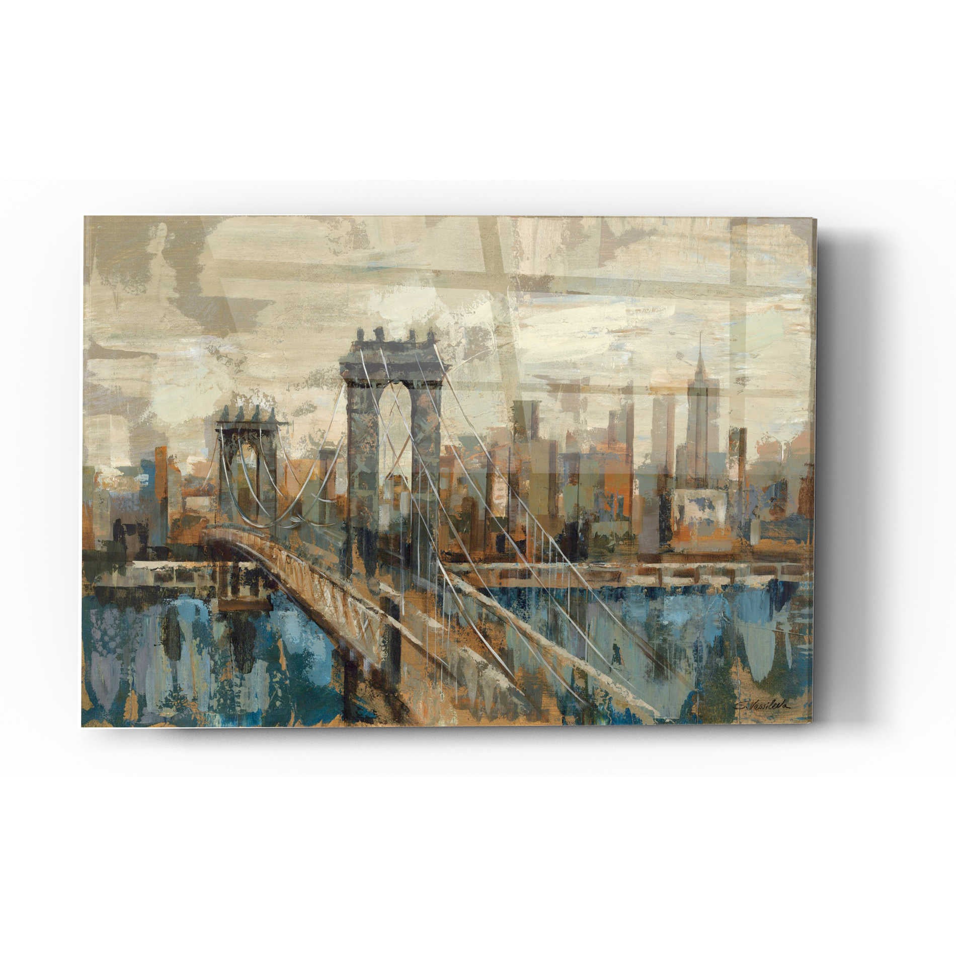 Epic Art 'New York View' by Silvia Vassileva, Acrylic Glass Wall Art,12x16